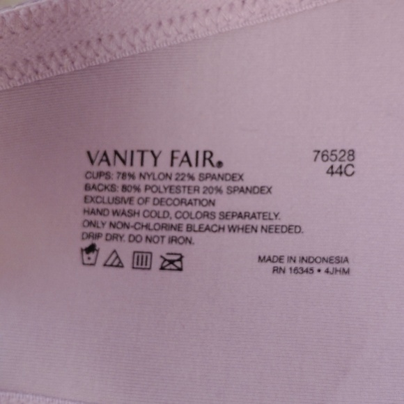 Vanity Fair Women's Smooth Underwire Bra - Orchid Dream - Picture 7 of 7